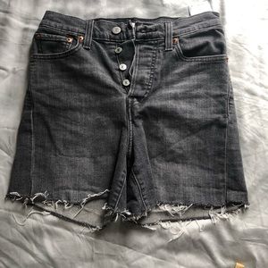 Levi’s denim shorts black wash